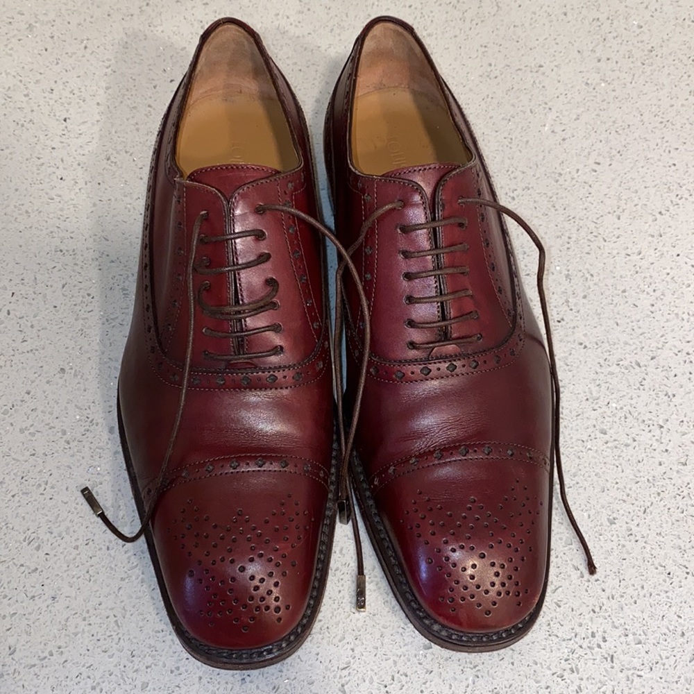 Louis Vuitton Brogue Shoes Burgundy